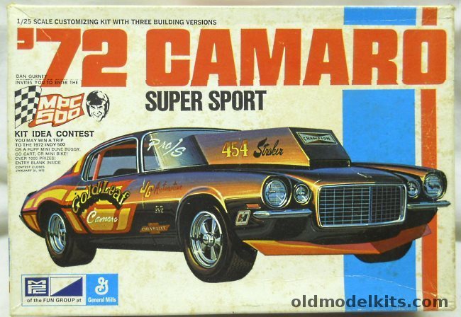 MPC 1/25 1972 Chevrolet Camaro SS Super Sport - Stock / Street Rod / Drag Strip, 1-7219-225 plastic model kit